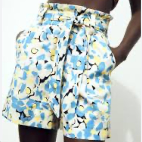 Zara Linen High Waisted Shorts - Picture 16 of 16